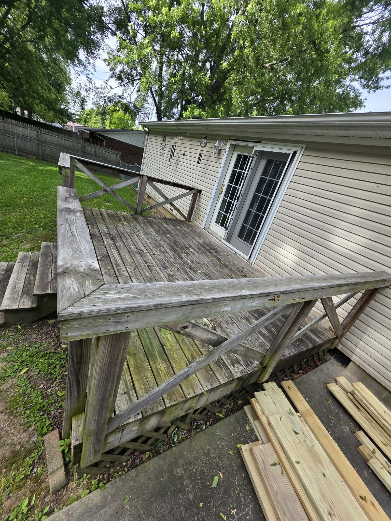 Wood Deck Before 2
