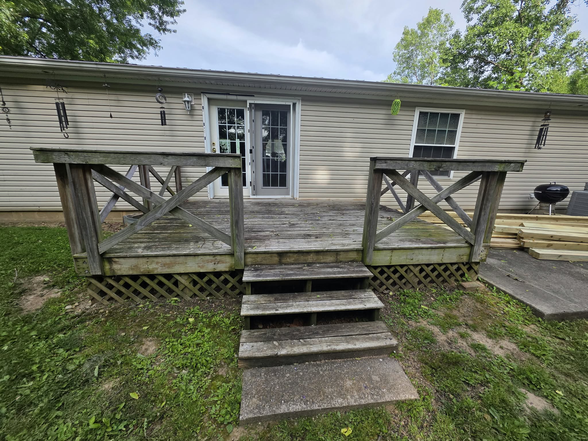 Wood Deck Before